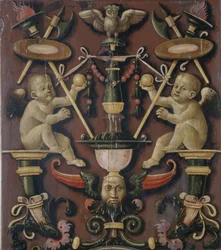 Motiivi putilla (tempera havupuulla)